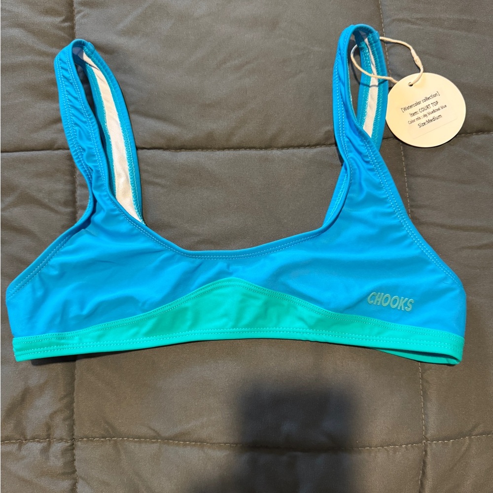 Boutine LA Blue and Teal Bikini Top